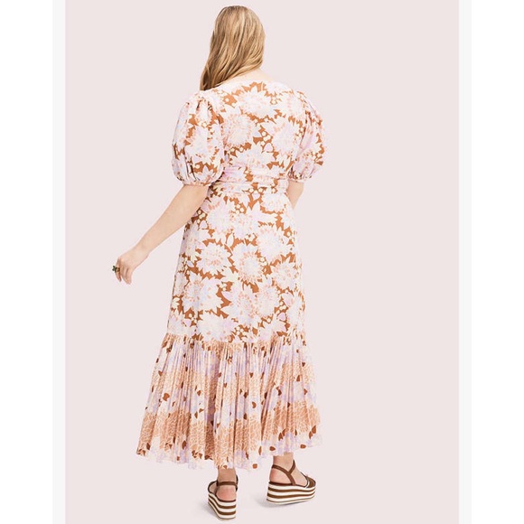 KATE SPADE EXOTIC BLOOM POPLIN DRESS - Picture 2 of 7
